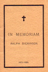 'In Memoriam' - Tributes To Ralph Dickinson