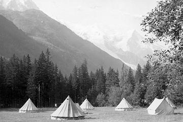 Camp at Chamonix