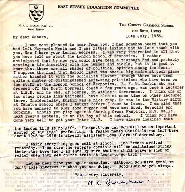 Osborn Letter